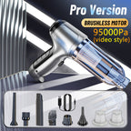 Aspirateur souffleur sans-fil 2 en 1 + Accessoires + 2 Filtres