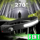 Lampe frontale induction PUISSANCE MAX - 6 en 1