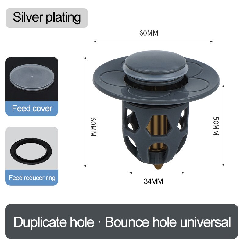 Válvulas de desagüe universales para fregadero + 1 DE REGALO