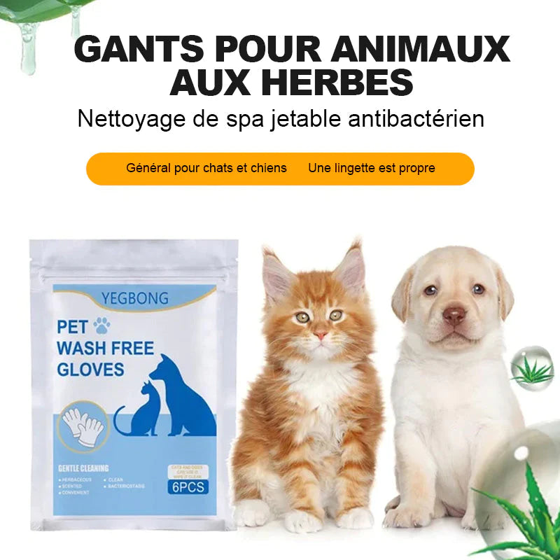 Gants de toilettage lavants