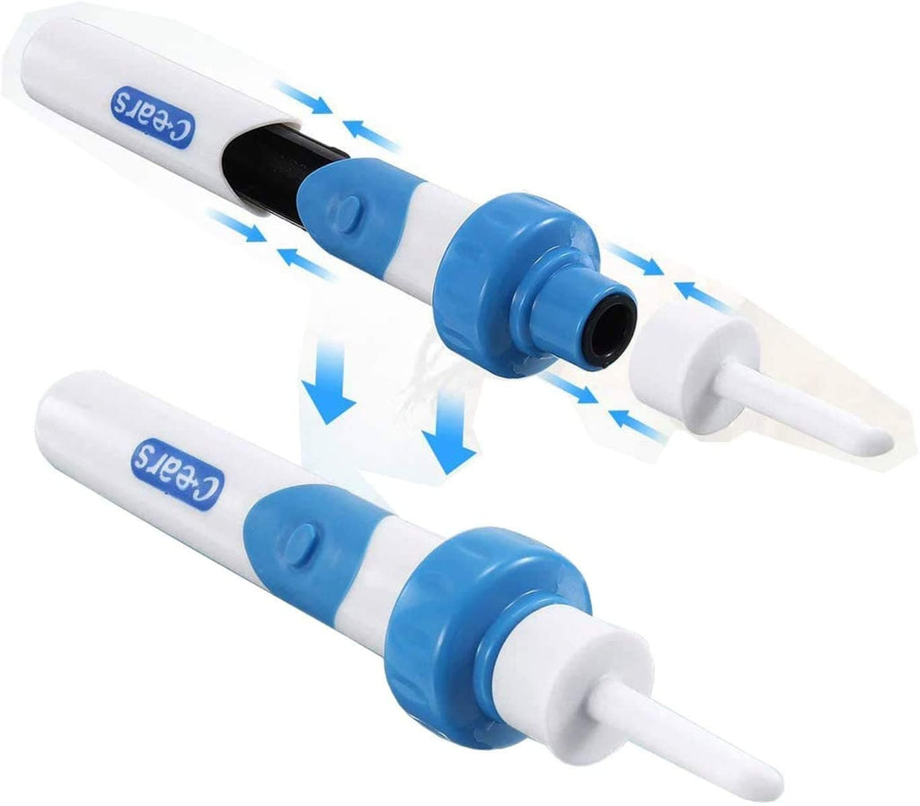 Nettoyeur D'oreille électrique Avec Lumière LED - Sans Douleur, Silencieux 32dB, Idéal Bébé Et Adulte, 5 Embouts Inclus
