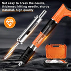 Pistolet à clous PUISSANT béton 5 vitesses en acier - kit complet + 220 clous
