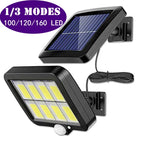 Lampe Solaire 106LED Applique Murale Étanche