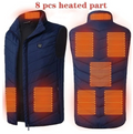 Gilet Chauffant Electrique - 8 Zones chauffantes