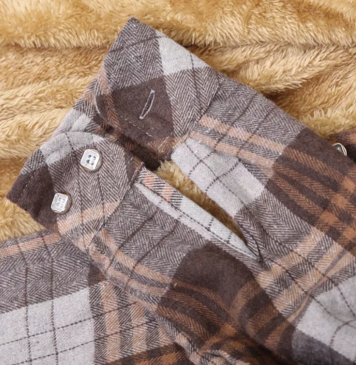 Chemise intérieur polaire à carreaux