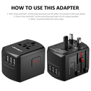 Adaptateur universel de voyage - EU, UK, USA & AU