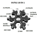 Outils Flocon 18 en 1