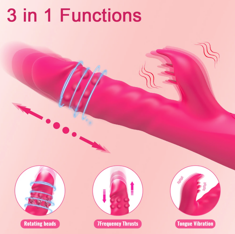 RABBIT 2.0 - Vibromasseur stimulation de poussée avec perles