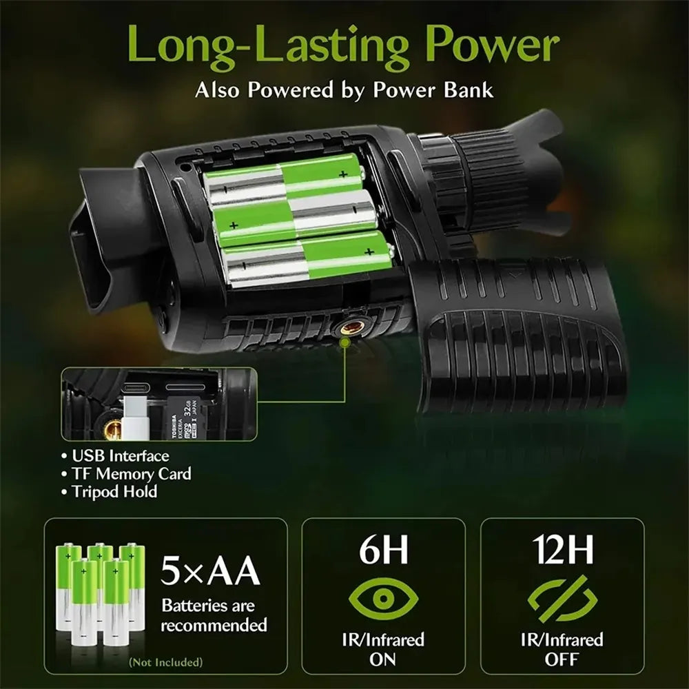 Caméra de chasse monoculaire 4K infrarouge vision nocturne