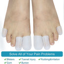 5 Paires de Protège-orteils anti-friction et silicone