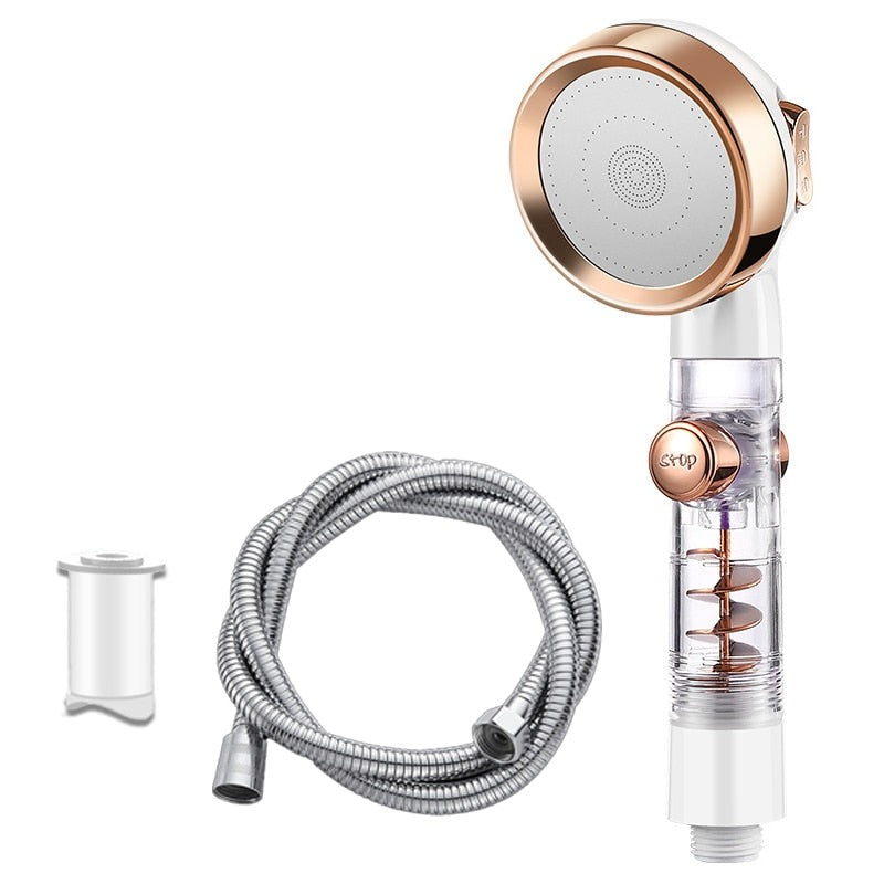 Cabezal de Ducha Filtrante Turbocompresor de 3 Modos