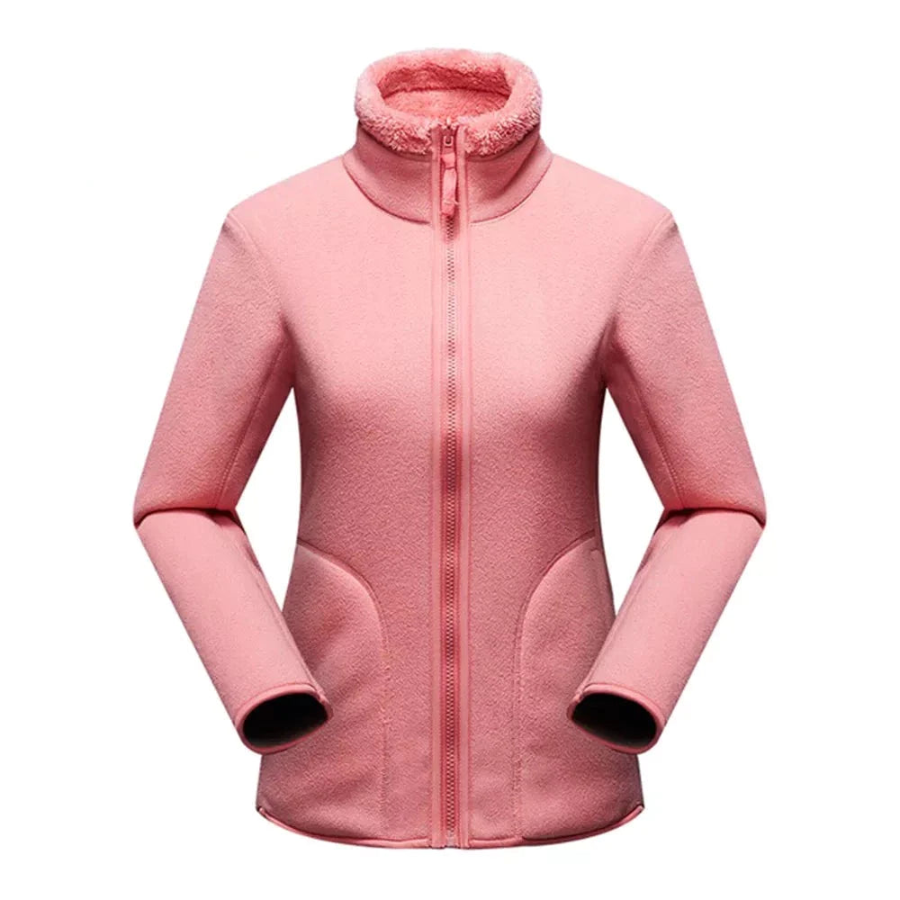 Polaire zip réversible pour femme
