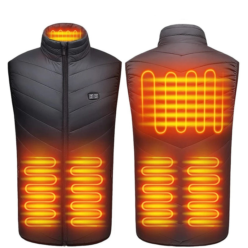 Gilet Chauffant Electrique - 8 Zones chauffantes