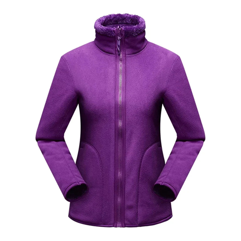 Polaire zip réversible pour femme
