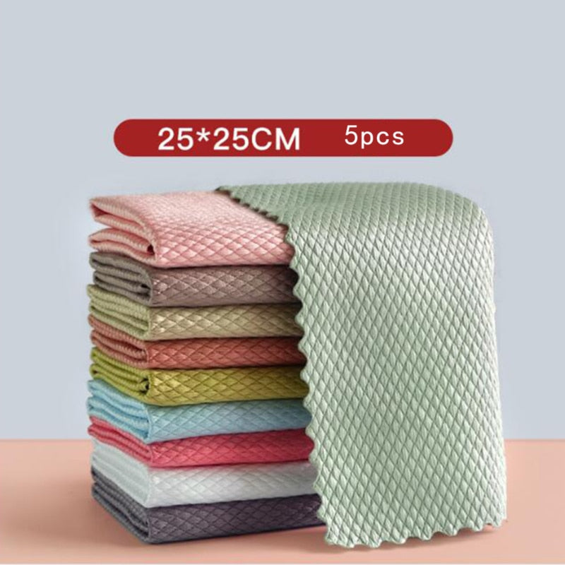 5 Chiffons MAGIQUES en microfibre
