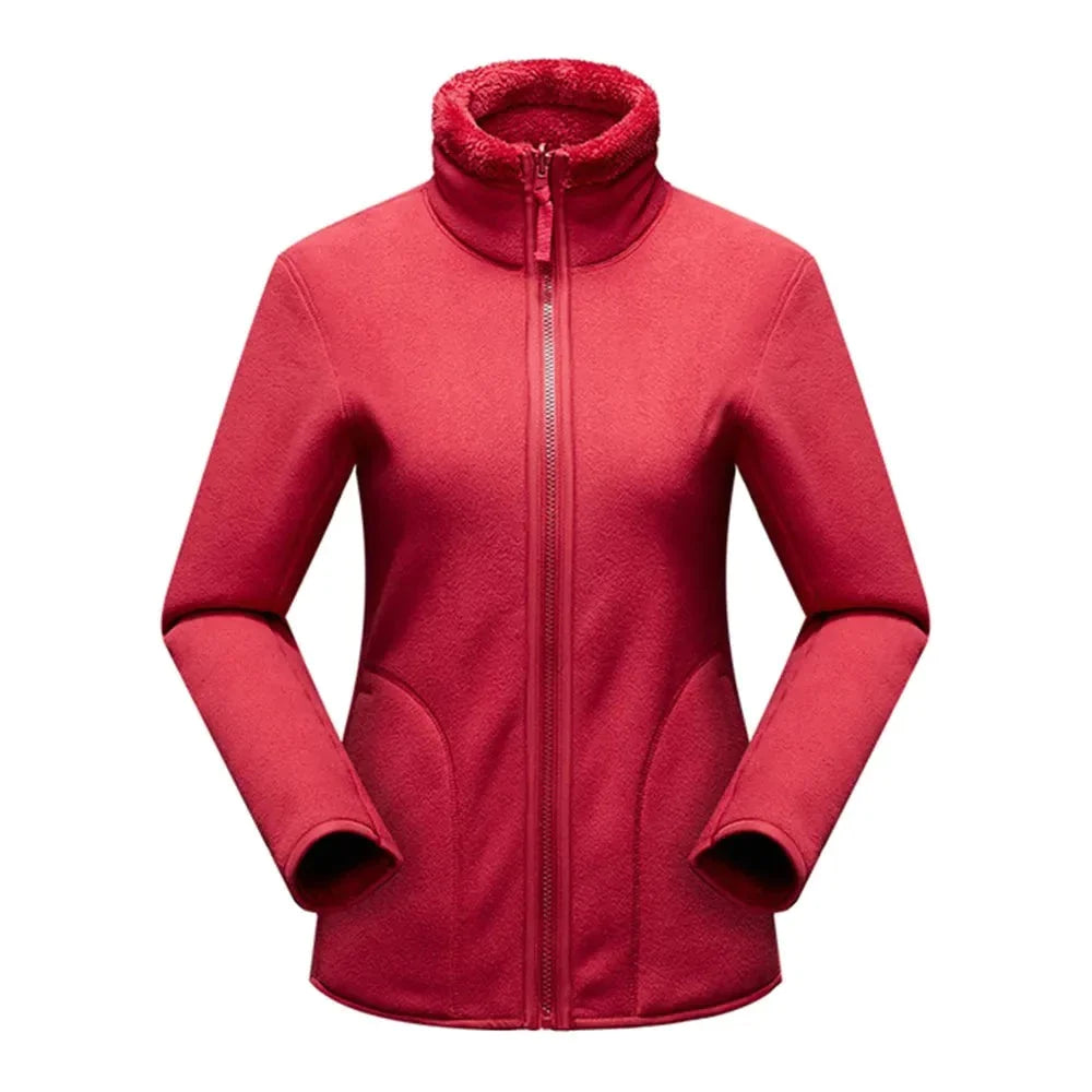 Polaire zip réversible pour femme