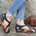 Sandales vintage d'été à plateforme