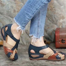 Sandales vintage d'été à plateforme