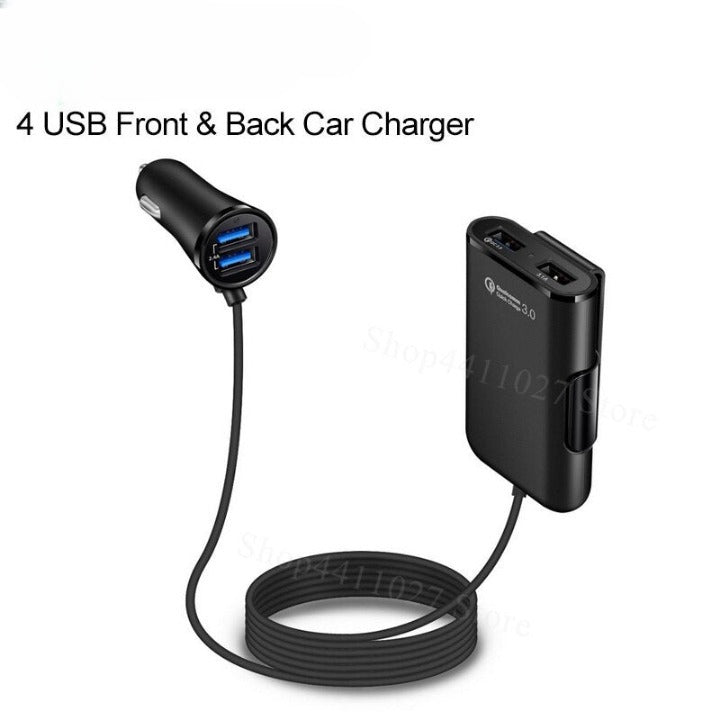Chargeur rapide 4 ports USB pour voiture