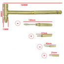 Mini Marteau En Cuivre Polyvalent 6 En 1