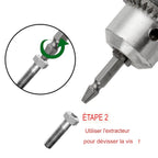 Kit d'extraction de vis endommagées