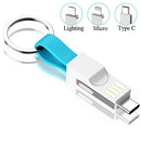 2x Porte-clés USB magnétique 3 en 1