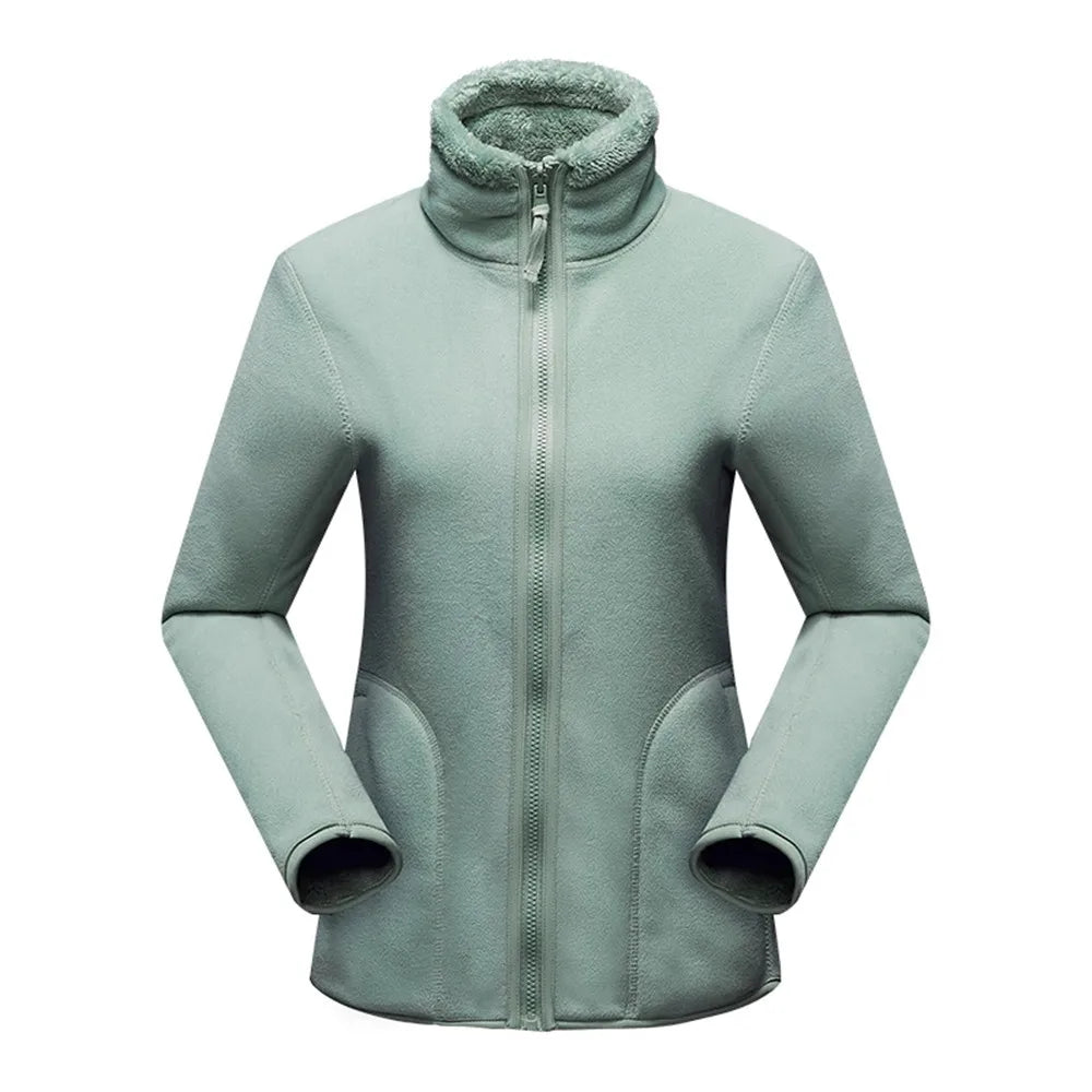 Polaire zip réversible pour femme