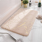 Alfombra de baño ultra absorbente efecto mármol