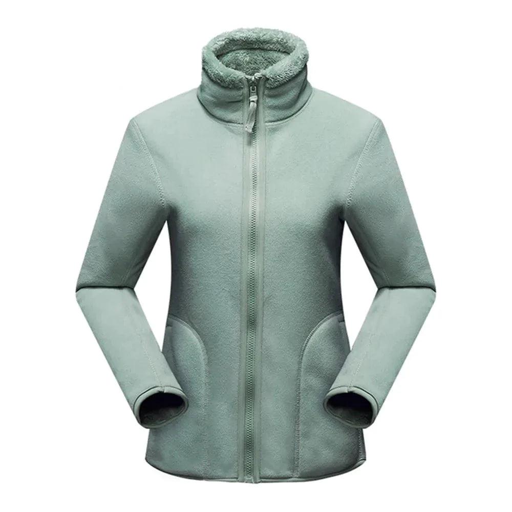 Polaire zip réversible pour femme