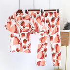 Women's 3-piece spring-summer viscose pyjama