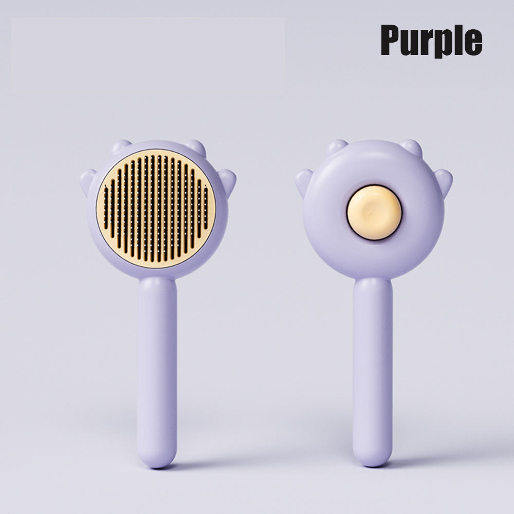 Cepillo de limpieza automática y masajeador para pelo de mascotas