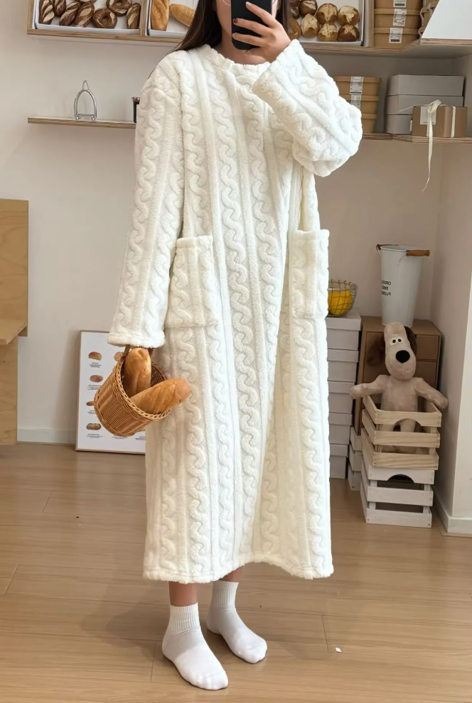 Bata de Noche de Franela ULTRA CÁLIDA