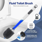 Brosse de toilette Hygiénique en silicone souple avec pulvérisateur intégré