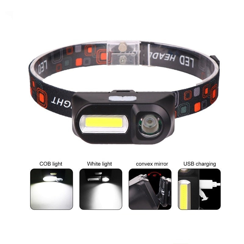 Lampe frontale double LED