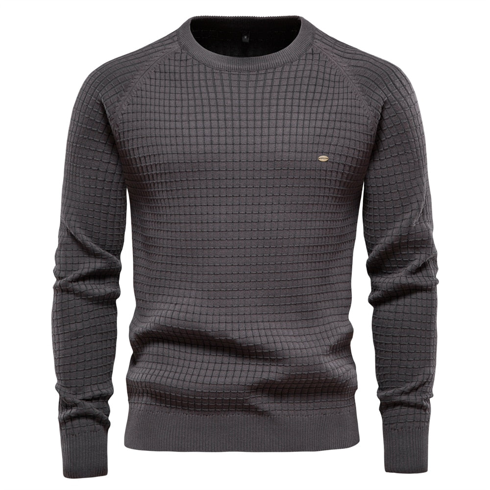 Jersey de punto de cuello redondo para hombre