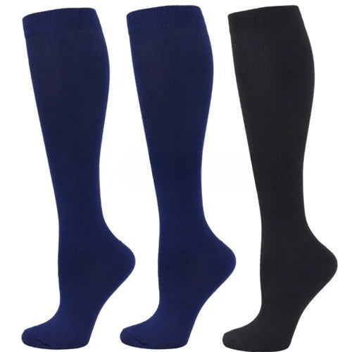 Pack of 3 Medical Compression Knee-High Socks
