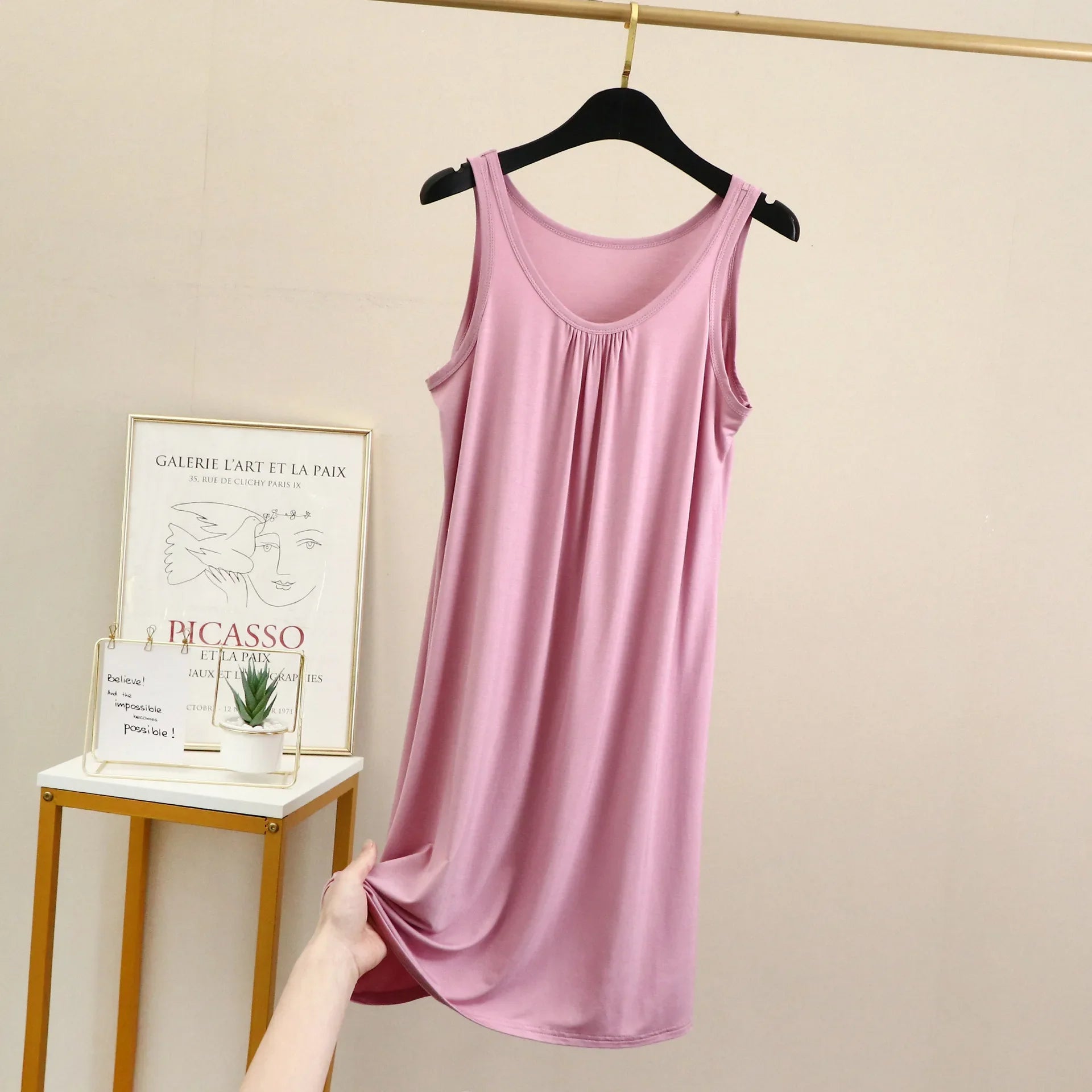 Camisón de modal sin mangas - Tallas grandes