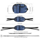 Laisse tour de taille avec sacoche