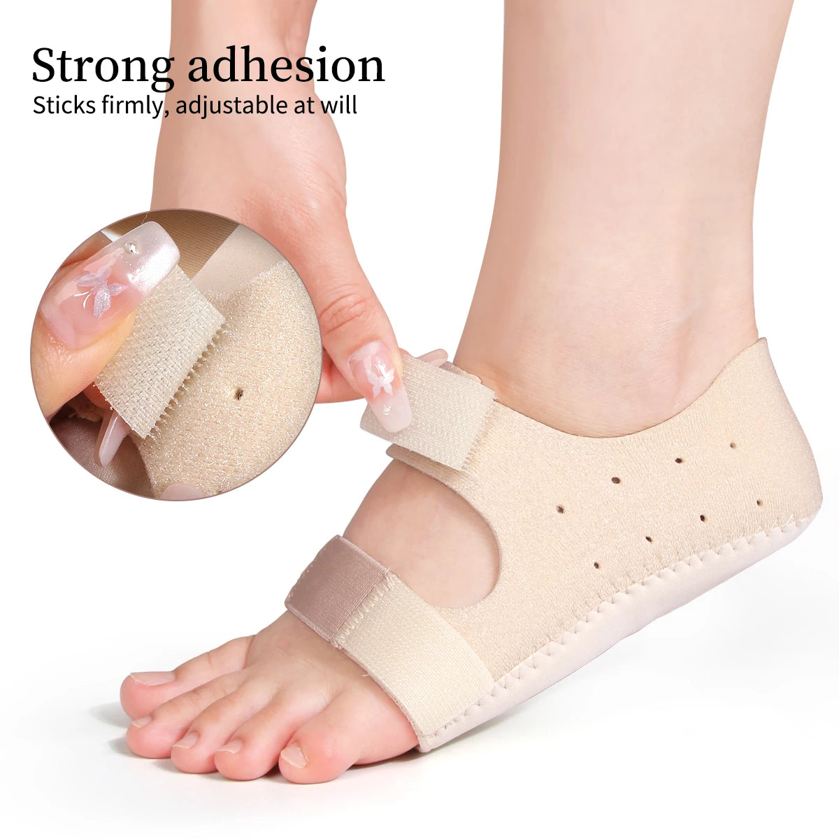 Support talon en gel réglable — amorti anti-choc, soulagement fasciite plantaire