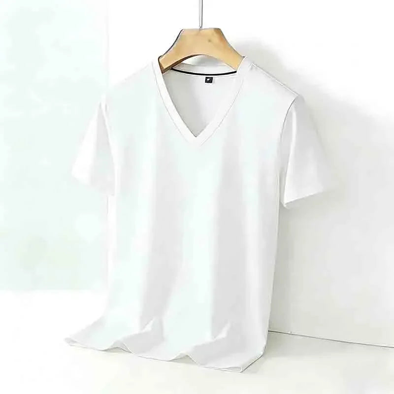 T-shirt Man Basic+ Respirant Uni Coupe Slim à Col V & Manches Courtes