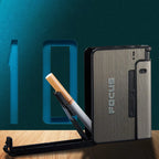 Étui Métallique 2 en 1 Cigarettes & Briquet - Idée Cadeau
