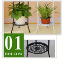 Étagère Métal 2 Niveaux pour Plantes Intérieur/Extérieur