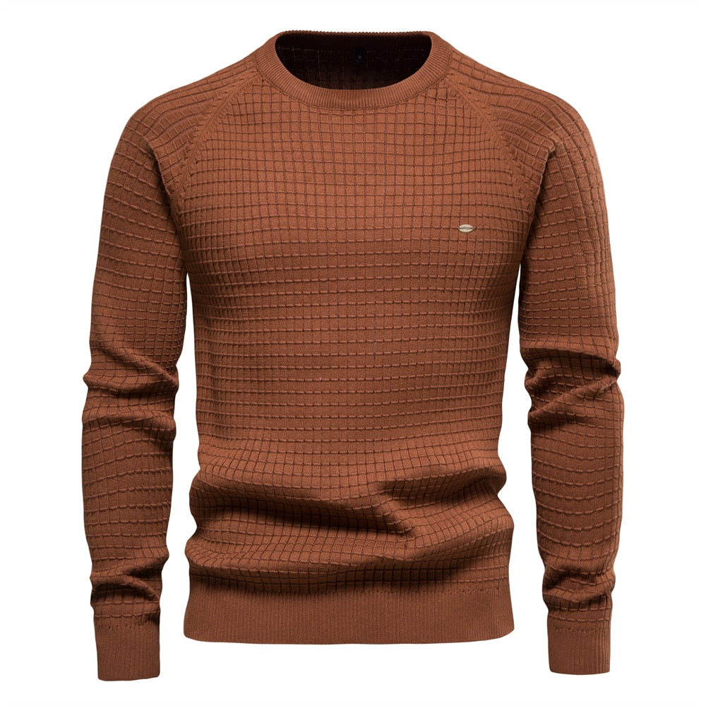 Jersey de punto de cuello redondo para hombre