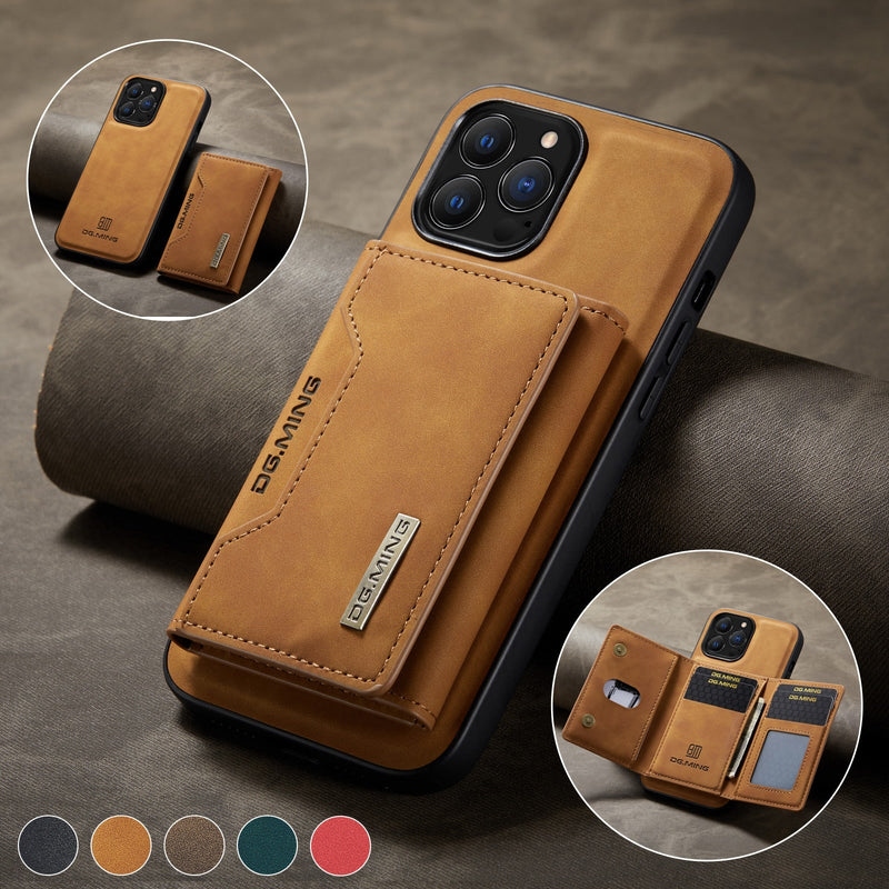 Coque 2 en 1 portefeuille magnétique détachable - IPhone