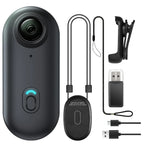Mini Caméra Sport Full HD WiFi – Caméra d’Action pour Casque, Moto et Guidon avec Batterie Intégrée