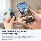 Mini Caméra Sport Full HD WiFi – Caméra d’Action pour Casque, Moto et Guidon avec Batterie Intégrée