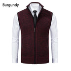 Gilet sans manches à maille col cheminé Homme