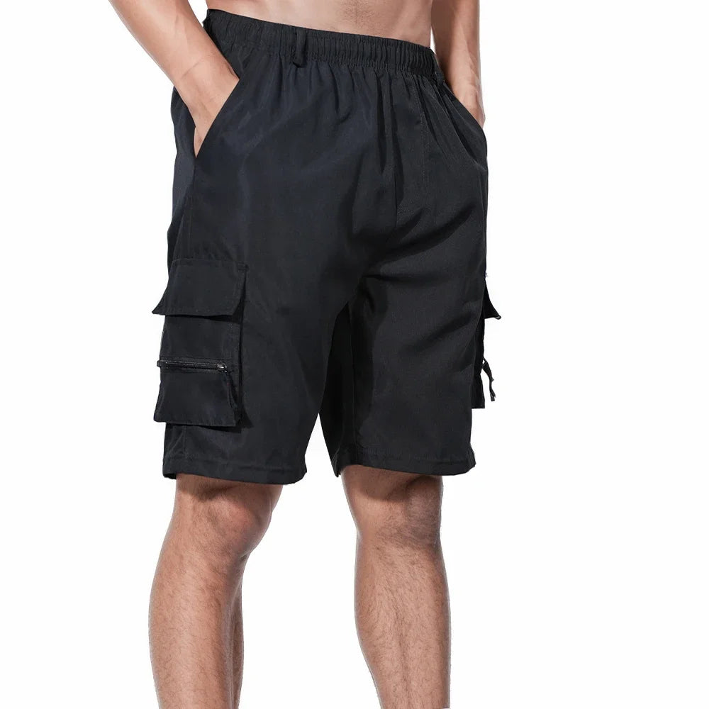 Pantalones Cortos Cargo de Hombre Multi-Bolsillos – Cintura Elástica	ENLACE	ENLACE	9,02 €