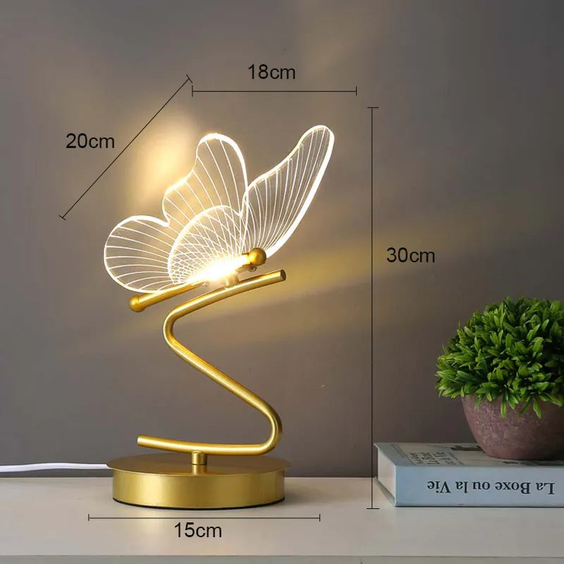 Lampe LED Papillon Magique 3 couleurs