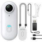 Mini Caméra Sport Full HD WiFi – Caméra d’Action pour Casque, Moto et Guidon avec Batterie Intégrée
